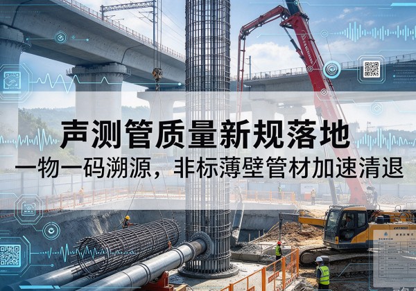 澄迈声测管质量新规落地，一物一码溯源，非标薄壁管材加速清退