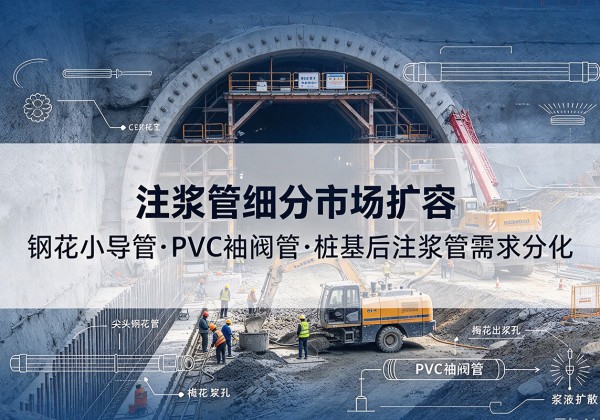 澄迈注浆管细分市场扩容，隧道钢花小导管、PVC 袖阀管、桩基后注浆管需求分化